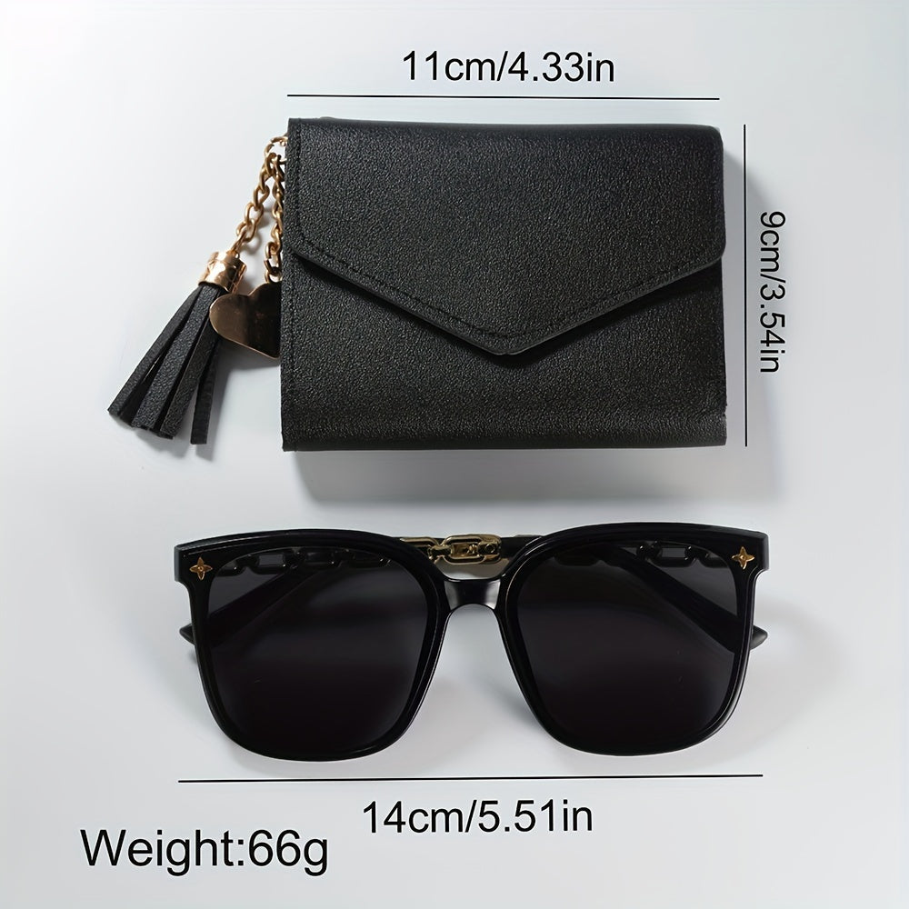 Ensemble de 3 pièces Montre/lunette de soleil et portefeuille