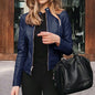Veste cuir coupe cintrée Femme