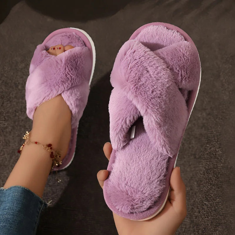 Pantoufles en fourrure Femmes