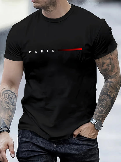 T-shirt imprimé PARIS pour hommes
