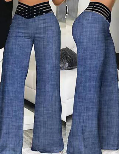 Pantalon évasé élégant