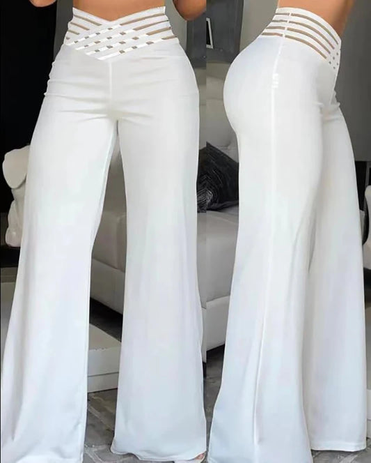 Pantalon évasé élégant