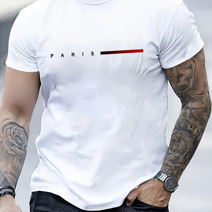 T-shirt imprimé PARIS pour hommes