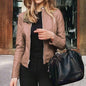 Veste cuir coupe cintrée Femme