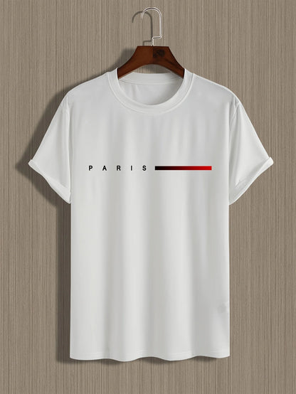 T-shirt imprimé PARIS pour hommes