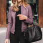 Veste cuir coupe cintrée Femme